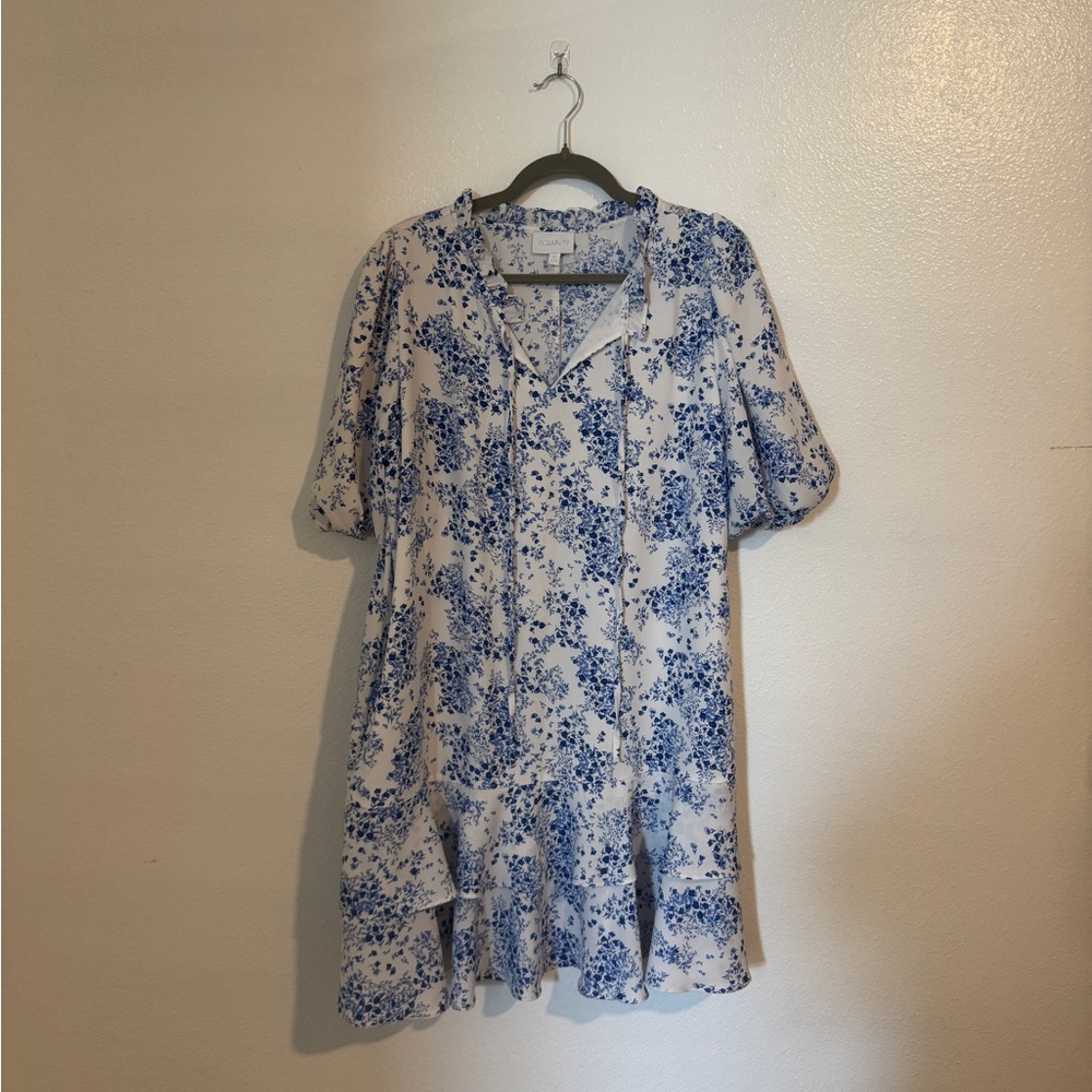 Sugarlips blue and White Floral Dress size XL